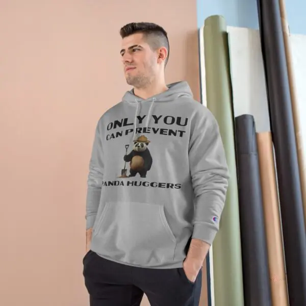 ONLY YOU CAN PREVENT PANDA HUGGERS - Champion Hoodie - Image 3