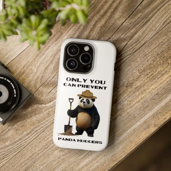 ONLY YOU CAN PREVENT PANDA HUGGERS - Magnetic Tough iPhone Case - Image 2