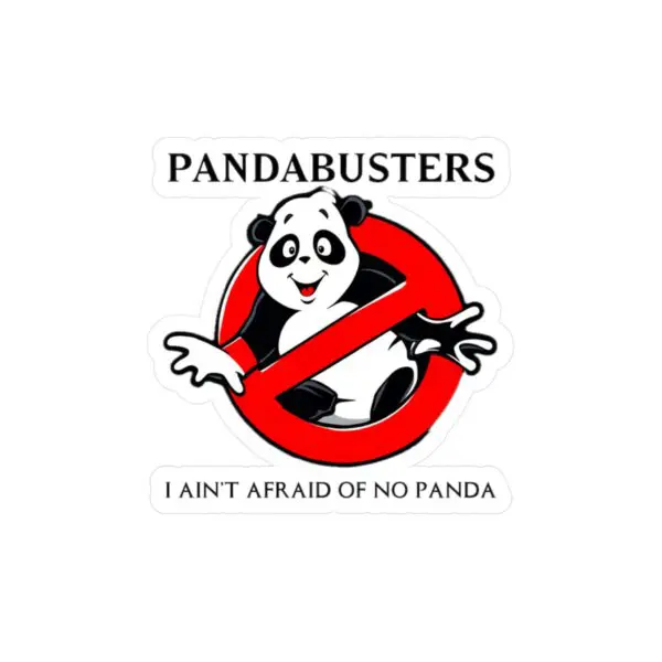 PANDABUSTERS - Vinyl Decal from The Dragon Slayer Book