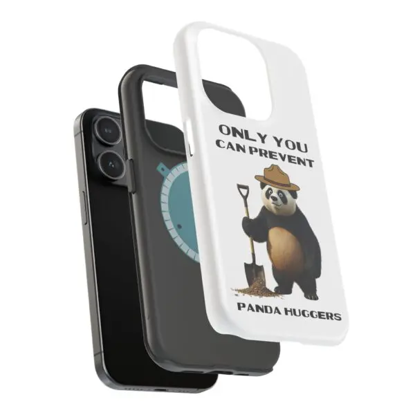 ONLY YOU CAN PREVENT PANDA HUGGERS - Magnetic Tough iPhone Case - Image 3