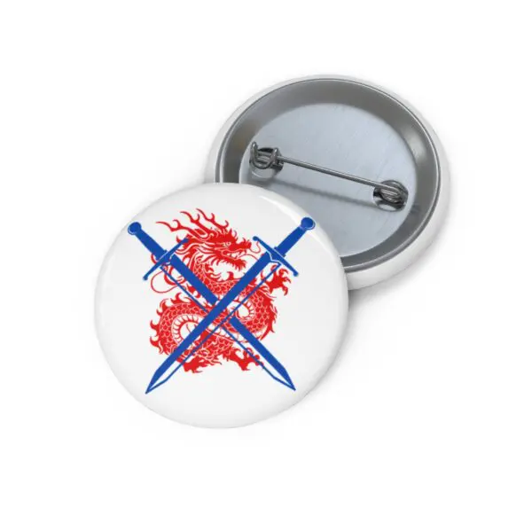 Dragon Slayer Pin Button - 1.25in - Image 2