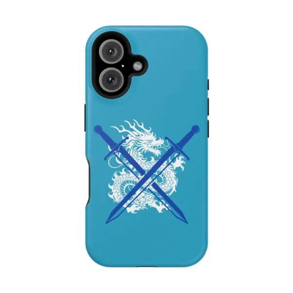 Dragon Slayer - TURQUOISE - Magnetic Tough iPhone Case - Image 3